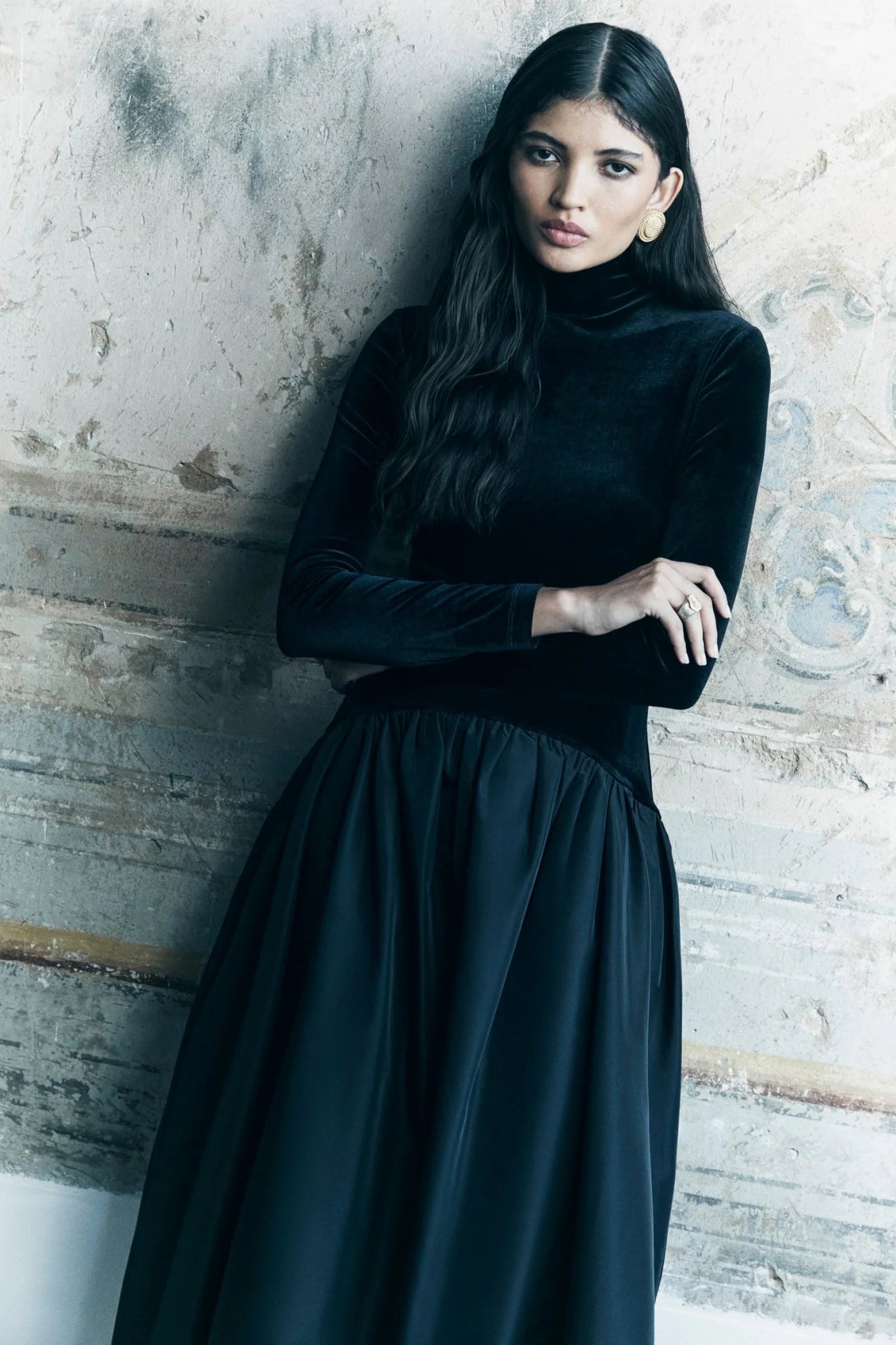 Robe Midi Florienne à Manches Longues - mallymu