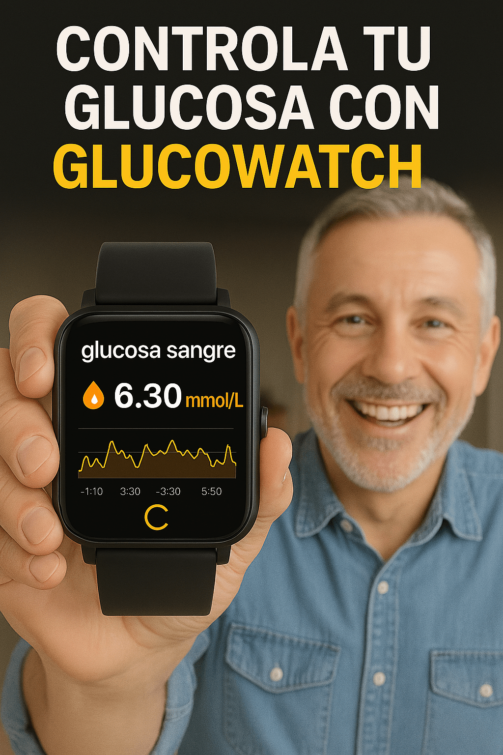 GlucoWatch™ para Medir Azúcar en la Sangre + Regalo Sorpresa - Compra y Participa para ganar un Iphone 15 - mallymu