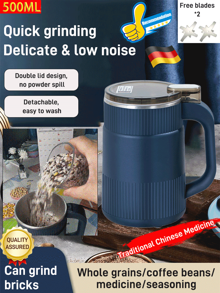 🔥2026 New Arrivals: 50% Off for a Limited Time!⌛Electric Grinding Cup – High-Speed, Large Capacity & Powerful Crushing 🍚📦